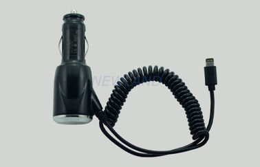 High Speed Lightning 8pin iPhone Car Charger , Car Cigarette Lighter Phone Charger