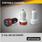 MINI carregador do CARRO CHARGER/Iphone de USB/acessórios DUPLOS DE ALUMÍNIO do carro