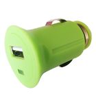 Luz - micro 1.2A portátil dos mini carregadores verdes do carro de USB com único USB