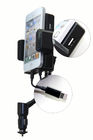 Auto suporte do carregador do carro do Gooseneck do transmissor de rádio de FM da música para o iPhone 3/4/5, HTC