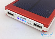 Banco dobro solar universal do poder do retângulo 8000mAh USB para Smartphone