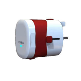 carregador universal MLP-M3 do curso do Usb do dobro do branco do adaptador de tomada do curso de 5v 2100mA Worldwild