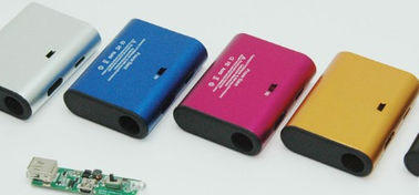 Banco alternativo do poder da emergência de seda do preto do logotipo 10000mAh da impressão com uma luz