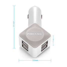 adaptador positivo do carregador do carro da galáxia S6 S5 S4 USB de Samsung do iPhone 6 com porto 4