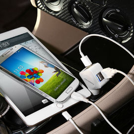 adaptador positivo do carregador do carro da galáxia S6 S5 S4 USB de Samsung do iPhone 6 com porto 4