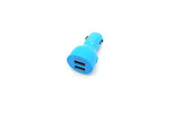 2 em 1 luz do diodo emissor de luz do carregador do carro de USB do universal para os Smartphones azuis