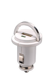 O branco da C.C. 5V, enegrece 1200 carregadores dos soquetes do isqueiro do charuto do carro do miliampère para IPod, Mp3, Mp4 ROHS, CE