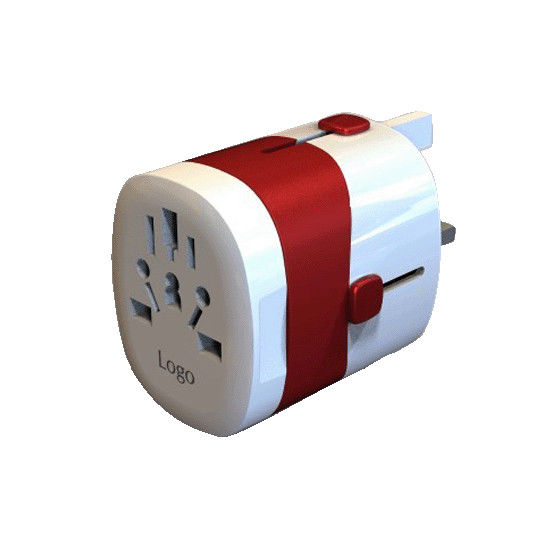 carregador universal MLP-M3 do curso do Usb do dobro do branco do adaptador de tomada do curso de 5v 2100mA Worldwild