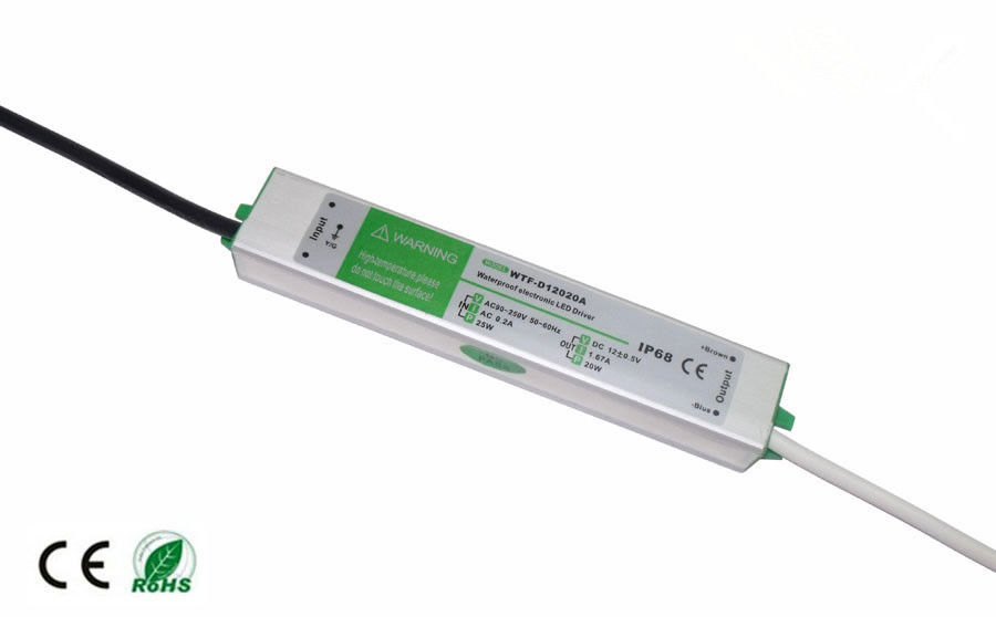 24V 1.25A 30W Waterproof o motorista conduzido para a tira conduzida, C.A. 90-240V IP67