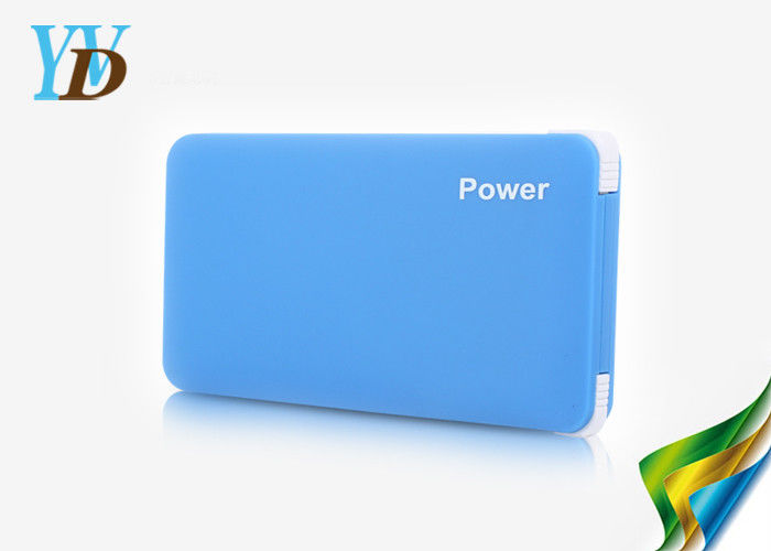 Banco magro Multifunction exterior do poder do cartão do Portable 2500mAh com cabo incorporado