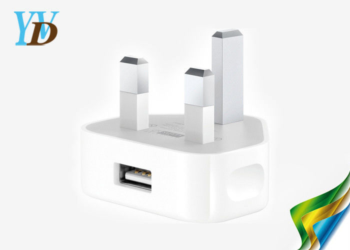 Tomada padrão BRITÂNICA portátil dos acessórios 5V 1A USB de Smartphone do adaptador do poder de USB do curso